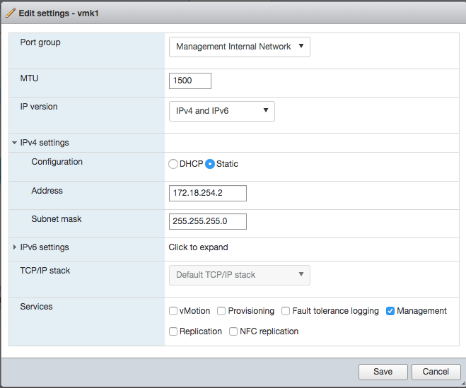 Modifying vNIC Address