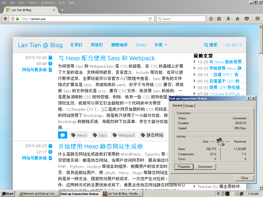 Windows 2000 Successful Dial-up