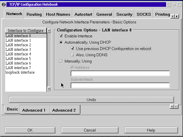 OS/2 启用网卡与 DHCP