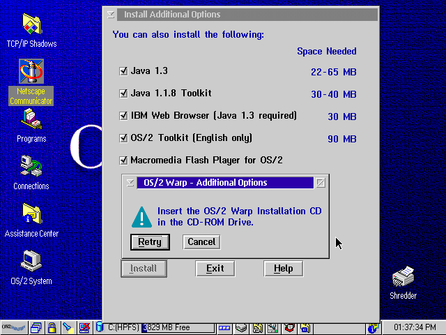 OS/2 安装额外工具